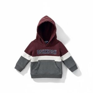 OshKosh B'gosh Kids' Maroon and Gray Hoodie